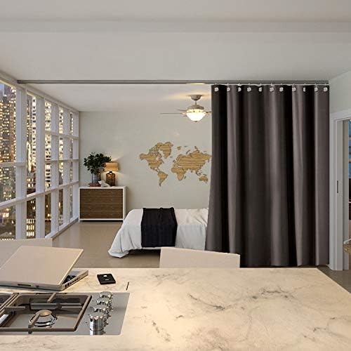 RoomDividersNow Premium Ceiling Track Room Divider Kit XLarge A, 8ft