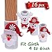 LimBridge 16pcs Christmas Chair Socks, Elastic Chair Leg Feet Floor Protectors Covers Set, Fit Girth from 4