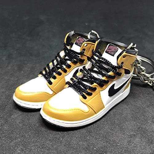 Pair Air Jordan I 1 Retro High Rookie Of The Year ROTY OG Sneakers Shoes 3D Keychain 1:6 Figure