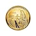 Womdee Apollo 11 50th Anniversary Commemorative Coin, NASA Humans First Landing, Coin Jewelry Collection Art Gift Souvenir Novelty Coin Set of 2 (Gold)