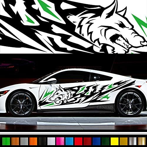 トライバル2色カーステッカーda28上質本格バイナルグラフィック 超ワイドタイプ 限定品 ワイルド