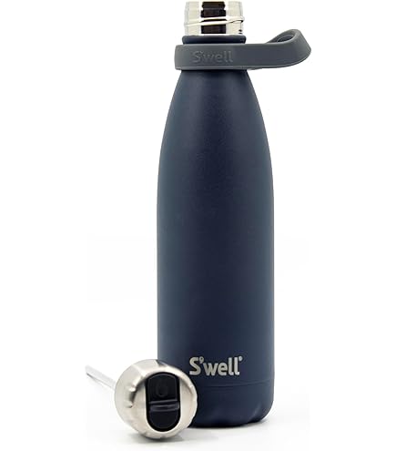 Gourde Isotherme Swell 500 Ml Inox Noir – Bouteille Isolée Pour Boissons Chaudes/Froides