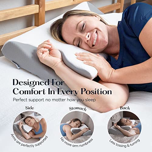 SUTERA Contour Memory Foam Pillow for Sleeping, Orthopedic Cervical