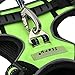 Dog Harness, Itery Adjustbale Non Pull Pet Harness Soft Vest Padded Dog Body Harness with Handle & Reflective Stitching (M, Green)