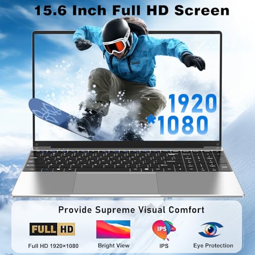 MITUNTUN 2026 New Laptop Computer, 15.6 Inch Window 11 Pro Lap Top PC 16GB RAM 256GB SSD, Core M3(Beat N4000), 2-Year Warranty, Office 365, FHD 1920 * 1080, 180°Open, UHD Graphics