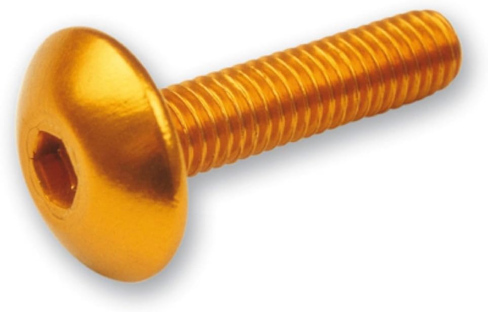 Screw Set of 6 cosplay Gold - M6 x 30, MEDIDA DE METRICA: 6x30