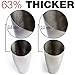 24oz Professional Cocktail Shaker - Martini Shaker - Drink Mixer Set for Margarita and Martini — Double Thickness Stainless Steel with Double Jigger Inside