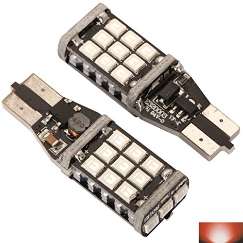 2pcs Premium T15 921 912 Canbus LED Light Bulbs Extremely Bright Red 30 LED Car Light Bulbs Auto Replacement Lighting W5W 168 L239