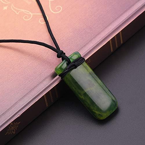 FITIONS - Vintage Charm Men Green Resin Aquaman Maori Toki Pendant Necklace Adjustable Necklace Superhero Movie Mysterious Jewelry Gift