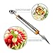 Pura Vida Stainless Steel Fruit Slicer Set - Pineapple Cutter and Corer, Watermelon Slicer Cutter, Melon Baller Scoop, Apple Corer Tool, Strawberry Huller Stem Remover - Creative Kitchen Slicing Kit