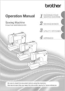Brother SQ9285 Sewing Machine Owners Instruction Manual