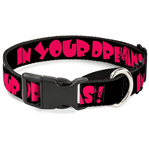 Buckle-Down MGC-W30929-WS in Your Dreams! Black/White/Pink Martingale Dog Colla…