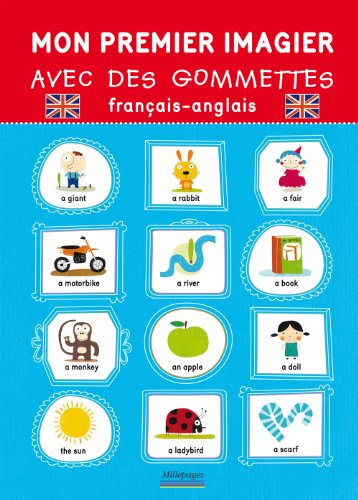 Mon premier imagier avec des gommettes, français - anglais