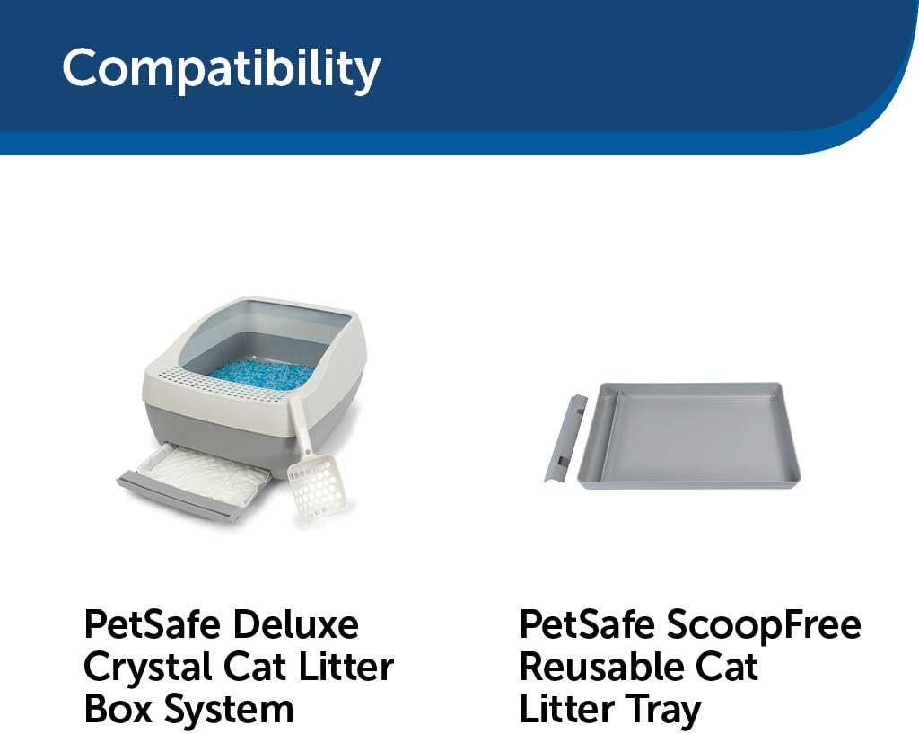 PetSafe ScoopFree Premium Blue Non Clumping Crystal Cat Litter, 2-Pack : Pet Supplies