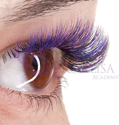 Volume Eyelash Extensions 3Dvlashes Colored Coloured Lashes C and D Curl, Trays of One Length Available in your Choice of 9mm-17mm (0.07 C 14mm, Pink)