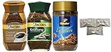 (pack of 3 ) Assorted Instant Coffee Jacobs Cronat Gold, Jacobs Kronung, Tchibo Arabica. Includes Our Exclusive HolanDeli Chocolate Mints.