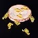 BBTO 50 Pieces Copper Hair Dreadlocks Coil Hair Wraps Braiding Dread Locks Metal Hair Cuffs (Gold)