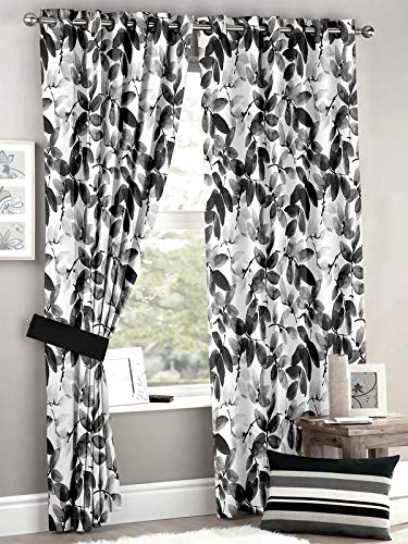 Buy Homec Linen Look Digitally Printed Set Of 2 Window Curtains