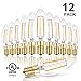 Hizashi Candelabra LED Light Bulbs 25 Watt, Dimmable Chandelier Light Bulbs, 90+ CRI, 200LM, Soft Warm White 2700K, E12 LED Bulb, B10 LED Candle Bulbs, UL Listed, 12 Pack