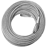 BILLET4X4 Come-Along Winch Replacement Cable - 3/8 inch X 50 ft (14,400lb Strength) (Vehicle Recovery)