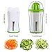 Handheld Vegetable Spiralizer and Manual Juicer, 2 in 1 Kitchen Gadget Vegetable Spiral Slicer Grater Cutter + Lemon Citrus Squeezer Orange Juicer Orange Juice Extractor