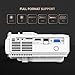 Projector, TENKER Q5 LED Mini Movie Projector Support 1080P HDMI USB TF VGA AV, Multimedia Home Theater LCD Video Projector