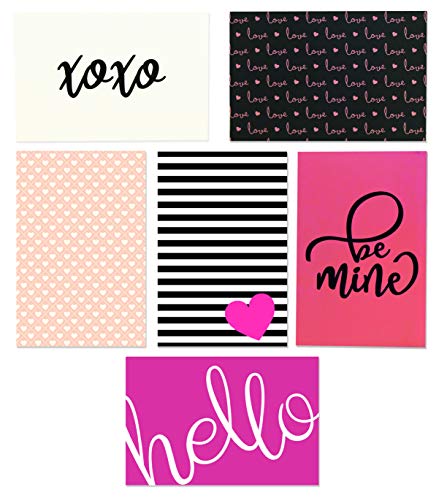 Love Note Cards, Blank Valentine’s Day Greeting Cards, 4x6 Blank Note Cards, Love Note Cards and Envelopes Set, Blank Romantic Cards Assortment Bulk - 4 x 6 Inches, 36 Pack