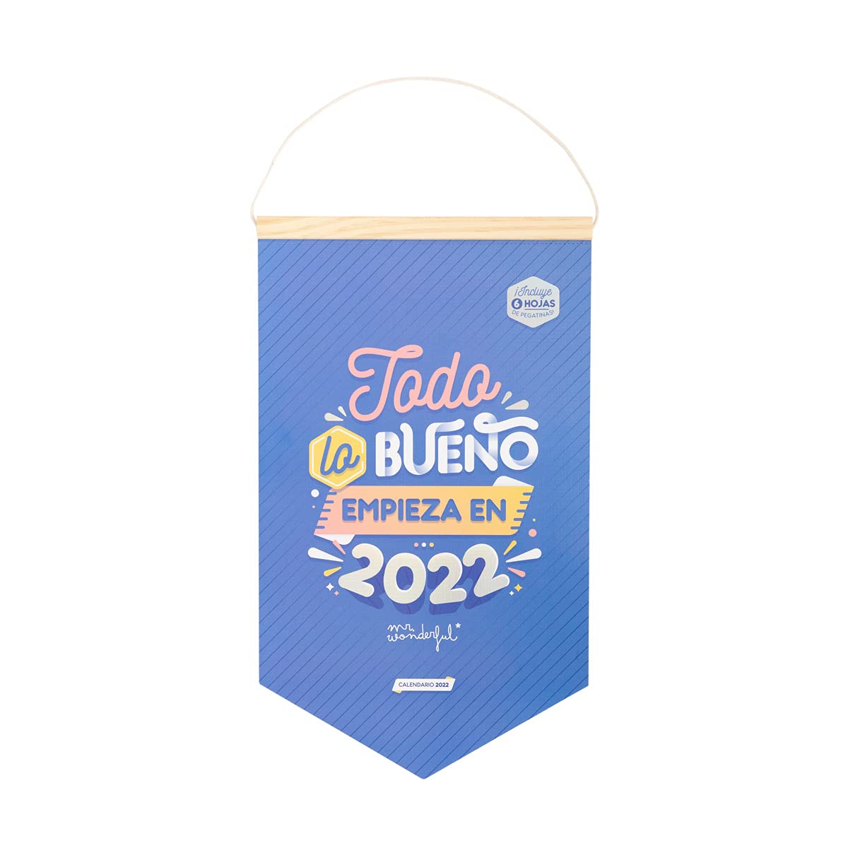 Mr. Wonderful Wall Calendar - Everything Good Starts in 2022 multicoloured WOA11295ES