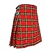 Best Kilts Men's Traditional Scottish 5 Yard Wallace Tartan Kilt 34”-36”
