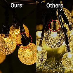 Solar String Lights, COOLAPA 80 Led 46 FT Warm