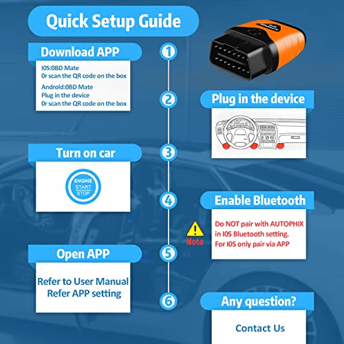 AUTOPHIX 3210 OBD2 Scanner Bluetooth Enhanced Universal Auto Car Code