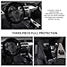 Uarter Winter Warm Faux Wool Steering Wheel Cover with Handrake Cover & Gear Shift Cover for 14.96