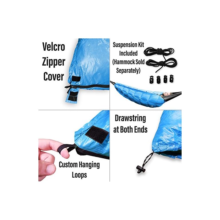 Outdoor Vitals Aerie 30°F Down Underquilt / Sleeping Bag, Use As