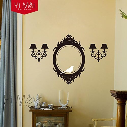 Wall Decals Frame and Sconces Elegant Accents - Vinyl Wall Stickers Art Home Decoration Wallpaper 60cmx90cm