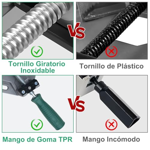 ADILIKADII Abrazadera de Ángulo Recto de 90 Grados, Juego de 2 Prensa Esquineras con Mandíbula Ajustable, Herramienta Cuadrada de Sujeción para Marcos De Fotos Carpintería Estanterías Armarios Soporte