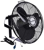 Air King 9518 18-Inch Industrial Grade Wall Mount Fan, 1/6-Horsepower