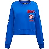 Pro Standard Womens NBA Old English Brushed Back French Terry Crewneck Sweatshirt