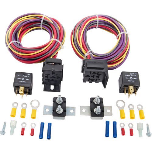 Buy JEGS ManualControlled Dual Fan Wiring Harness And Relay Kit 30