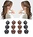 Hair Claw Clip, Fascigirl 12 PCS Mini Womens Jaw Clip Vintage Hair Clamp Hair Accessory for Bath Shower … (CoffeeandBlack)