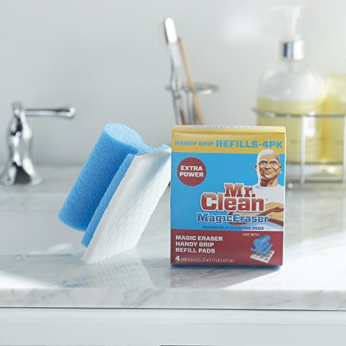Mr. Clean HandyGrip All Purpose Refill Pads, Pack of 4, White Pricepulse