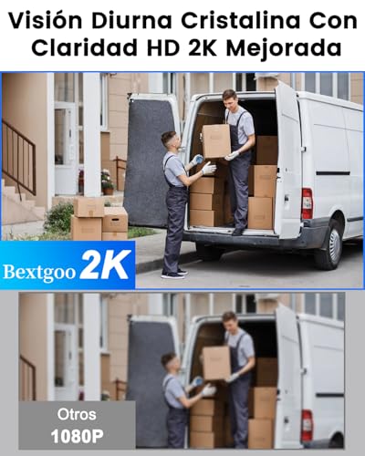 Bextgoo Mirilla Digital Puerta WiFi, 2K Videoportero con Monitor 4,3", Tarjeta 32GB, Batería 8000mAh, Gran Angular 170°, Detección IA, Audio Bidireccional, Visión Nocturna, para Pisos y Casas