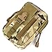 Eyourlife Tactical Waist Pack,RFID Military Bag Molle Pouch Waterproof For Camping Hiking Trekking With Cell Phone Holder Army Camouflage