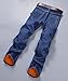 Plaid&Plain Men's Flannel Lined Jeans Fleece Lined Insulated Work Pants Slim Bootcut Jeans
