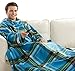 The Original Snuggie - Super Soft Fleece Blanket With Sleeves And Pockets - Blue Plaid