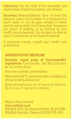 weleda powder teething