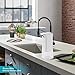 HOMLEX Automatic Soap Dispenser,Touchless Soap Dispenser,Dual Foam Modes for Adults and Kids(White+Clear)