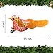 Athoinsu 6 Pack Sequin Artificial Christmas Robin Birds Craft with Clips Tree Decorations Spring Xmas Party Supplies (Style 3)