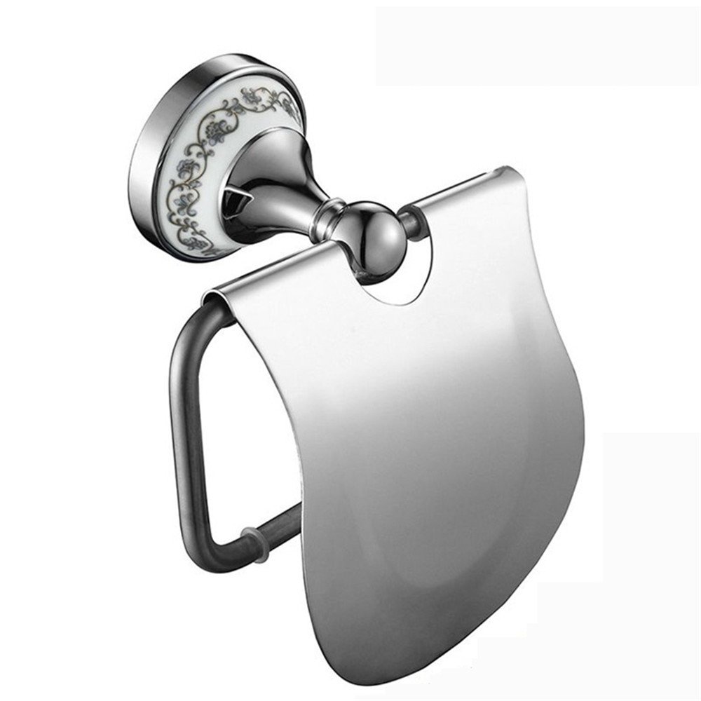 Bad-Accessoires retro in die Wand aus Silber Kupfer verchromt Keramik