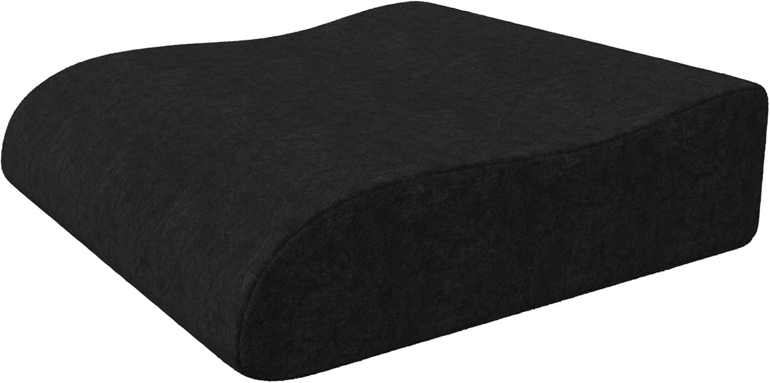 bonmedico Memory Foam Seat Cushion - Non-Slip, Raiser Wedge Cushion for Office Chairs to Support Standing - Portable Car Seat Cushion w/Handle for Lower Back Support - Gifts for Women, Men & Elderly