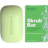 Burke Therapeutics Skrub Bar Exfoliating Moisturizing Soap with Polishing Beads for Dry Skin - Jojoba Oil and Glycerin Hydrate for a Smooth, Polished Glow